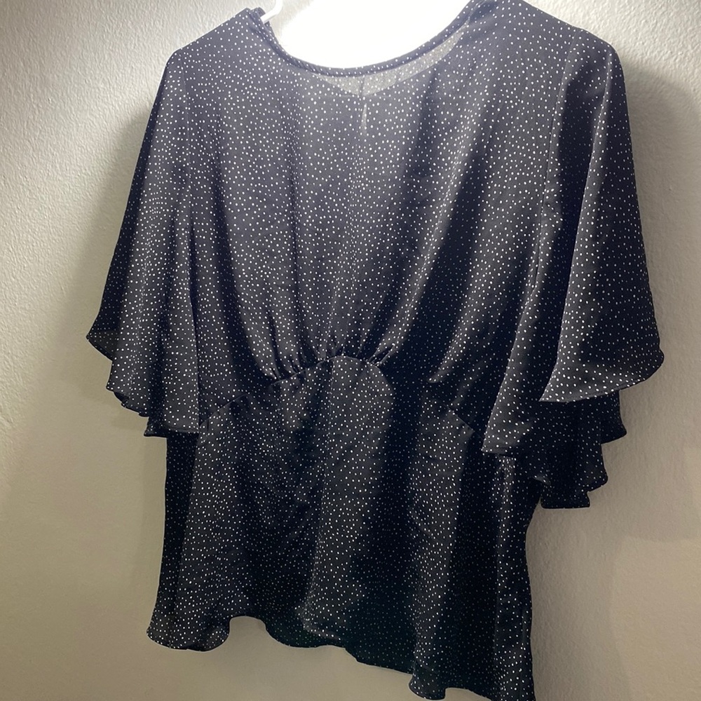 Black and whites dots blouse